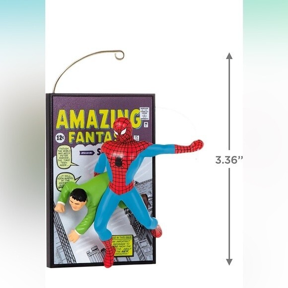 2022 Hallmark Marvel Spider Man 60th Anniversary Ornament - Picture 3 of 4